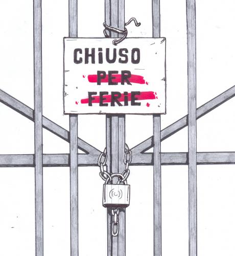 Cartoon: 1 Settembre aprono le Fabbriche (medium) by paolo lombardi tagged italy,berlusconi,economy,finance,politics,comics
