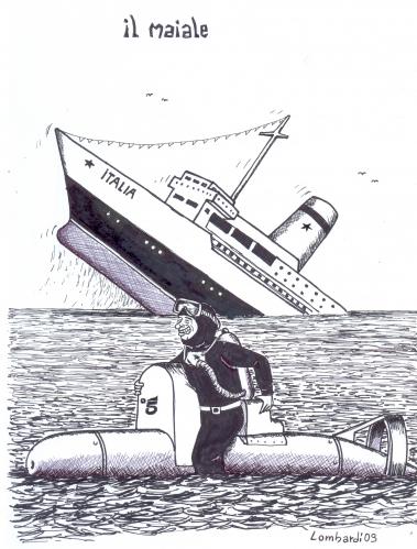 Cartoon: . (medium) by paolo lombardi tagged italy,politics,satire,caricature,berlusconi