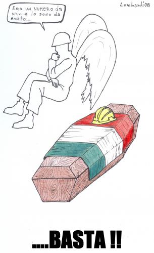 Cartoon: amara statistica (medium) by paolo lombardi tagged italy,politic,work,arbeit,deutschland,caricature
