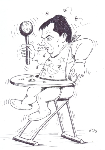 Cartoon: Brunetta Italian Minister (medium) by paolo lombardi tagged italy,berlusconi,satire,politics,caricature