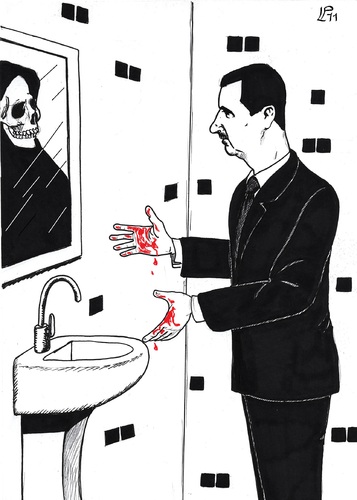 Cartoon: Dictator (medium) by paolo lombardi tagged syria,assad,revolution