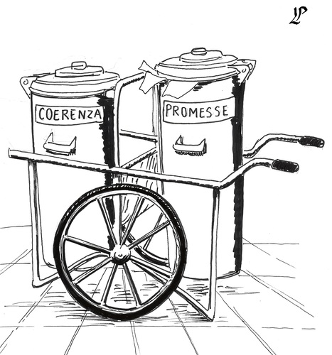 Cartoon: Dopo le elezioni (medium) by paolo lombardi tagged italy,europe,election