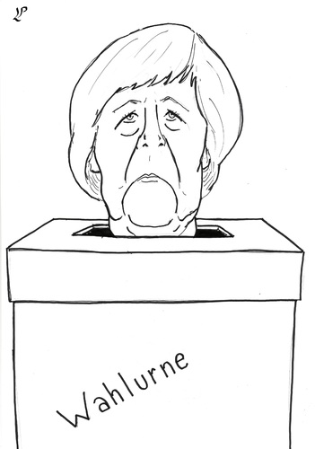 Cartoon: Elections in Germany (medium) by paolo lombardi tagged germany,cdu,elections,merkel