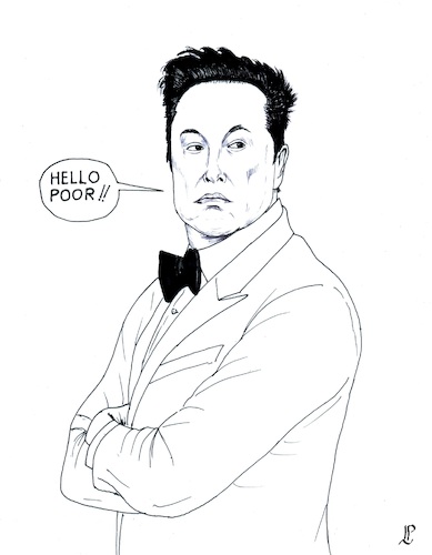 Cartoon: Elon Musk (medium) by paolo lombardi tagged musk,usa,trump,president