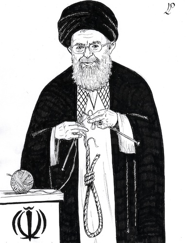 Cartoon: Executions in Iran (medium) by paolo lombardi tagged iran