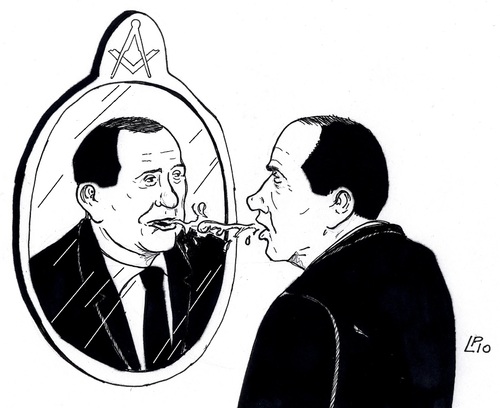 Cartoon: Fierezza (medium) by paolo lombardi tagged italy,berlusconi,politics
