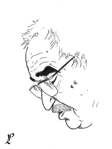 Cartoon: Gabo (medium) by paolo lombardi tagged marquez