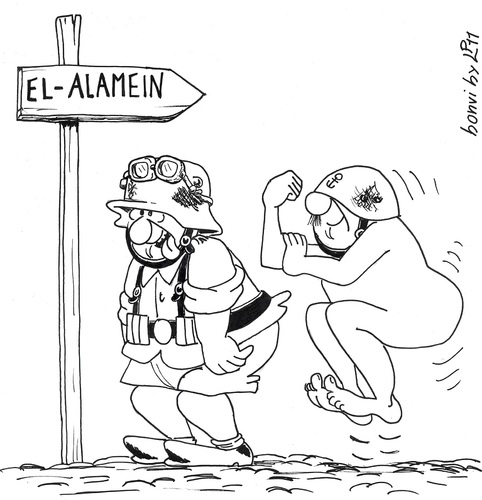Cartoon: German Italian plan for Libya (medium) by paolo lombardi tagged italy,germany,libya,gaddafi,berlusconi
