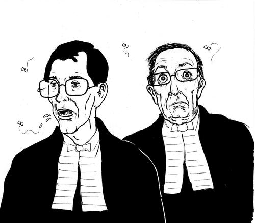 Cartoon: gli uomini del Presidente (medium) by paolo lombardi tagged italy,berlusconi,satire,caricature