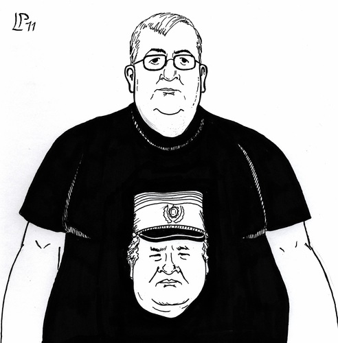 Cartoon: il Coglione (medium) by paolo lombardi tagged italy,borghezio,serbia,sebrenica,kriminal