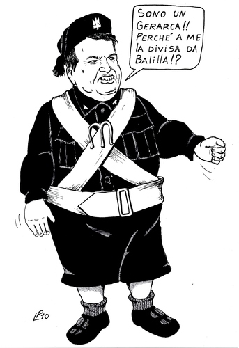 Cartoon: il Gerarca (medium) by paolo lombardi tagged brunetta,italy,politics,satire,caricature