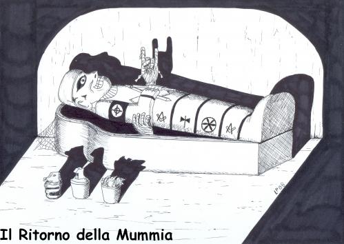 Cartoon: il risveglio (medium) by paolo lombardi tagged italy,satire,politic,caricatures