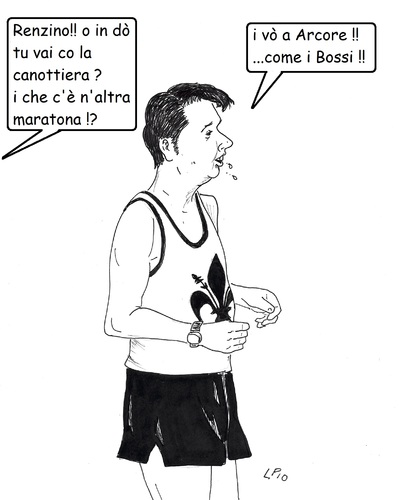 Cartoon: Ingenuo o Fava ? (medium) by paolo lombardi tagged italy,firenze,berlusconi,politics,satire,caricature