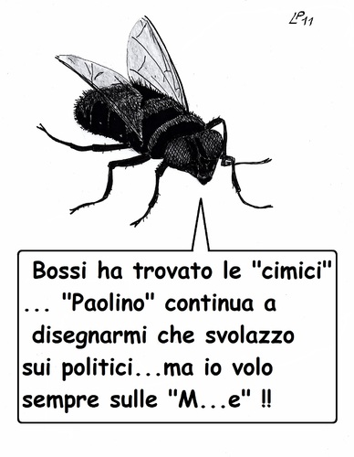 Cartoon: Insetto Spia (medium) by paolo lombardi tagged italy,politics,satire