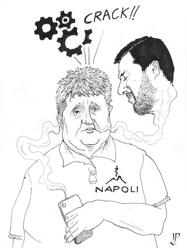 Cartoon: Italian miasma (medium) by paolo lombardi tagged italy,salvini