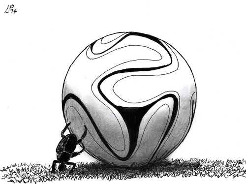 Cartoon: Italian World Cup 2014 (medium) by paolo lombardi tagged football,world,cup