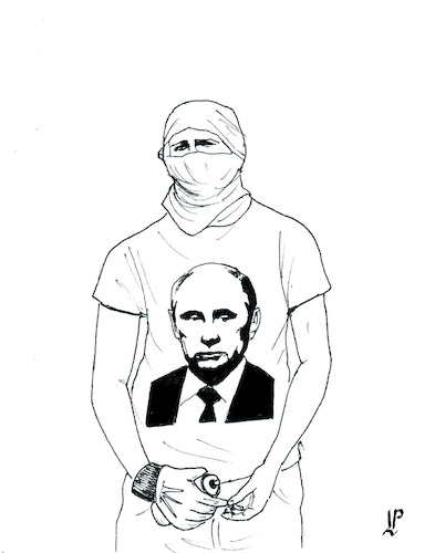 Cartoon: Jorit (medium) by paolo lombardi tagged italy,russia,jorit,putin