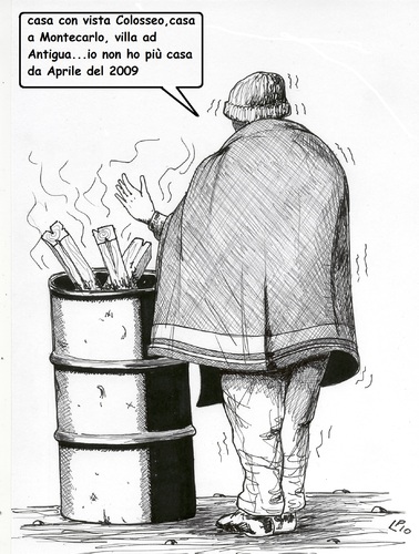 Cartoon: la Casa (medium) by paolo lombardi tagged italy,politics