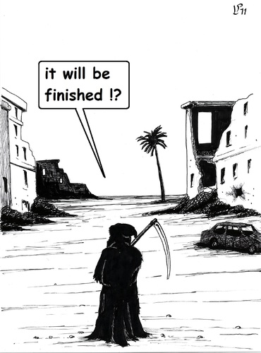 Cartoon: Libya (medium) by paolo lombardi tagged libya,gaddafi,war,krieg,peace