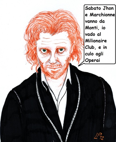 Cartoon: Razza Padrona (medium) by paolo lombardi tagged italy,fiat