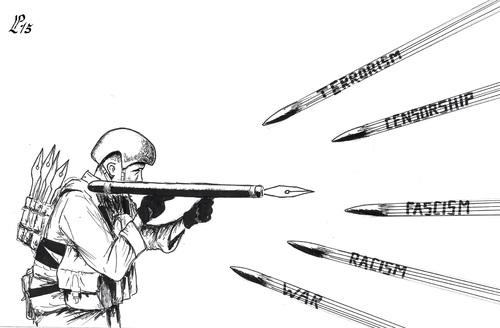 Cartoon: The cartoonist (medium) by paolo lombardi tagged cartoons