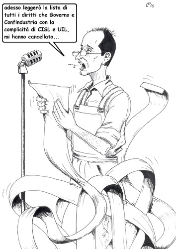 Cartoon: vieni via con me (medium) by paolo lombardi tagged italy,politics,satire