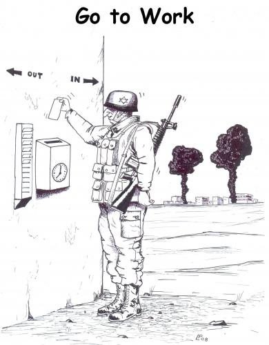 Cartoon: work in gaza (medium) by paolo lombardi tagged palestine,krieg,war,israel,gaza