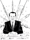 Cartoon: Berlusconi s return (small) by paolo lombardi tagged berlusconi,italy,mafia,fascim,populism,elections