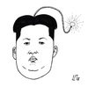 Cartoon: Kim Jong Bomb (small) by paolo lombardi tagged war,korea,peace