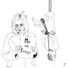 Cartoon: Meloni investigated (small) by paolo lombardi tagged meloni,italy,fascism,refugees,lybia