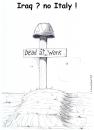 Cartoon: morti bianche 2 (small) by paolo lombardi tagged italy,work,job,lavoro,irak,war