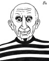 Cartoon: Pablo Picasso (small) by paolo lombardi tagged picasso