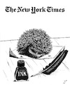 Cartoon: Satire in NYT (small) by paolo lombardi tagged freedom,satire