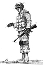 Cartoon: Soldier (small) by paolo lombardi tagged war,afghanistan,peace