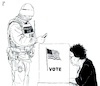 Cartoon: The next elections in the USA (small) by paolo lombardi tagged usa,elections,trump,democraxy,fascism