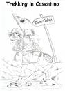 Cartoon: Trekking in Casentino (small) by paolo lombardi tagged italy,satire,caricature,nature