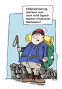 Cartoon: Völkerwanderung (small) by Mergel tagged völkerwanderung,migration,flucht,flüchtlinge,wandern,trekking