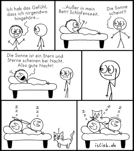 Cartoon: Heimat (medium) by islieb tagged heimat,schlafen,einschlafen,gutenacht,bett,katze,niedlich,lustig,islieb