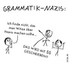 Cartoon: Grammatik-Nazis (small) by islieb tagged nazis,grammatik,rechtschreibung,strichmännchen,islieb