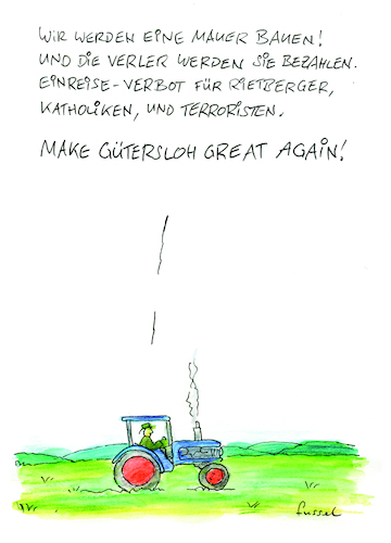 Cartoon: Der Landratskandidat (medium) by fussel tagged trump,popolismus,rede,ausgrenzen,trump,popolismus,rede,ausgrenzen