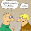 Cartoon: Kommunikation (small) by fussel tagged kommunikation,missverständniss