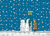 Cartoon: Too late? (small) by fussel tagged bus,wait,delay,snow,verspätung,schnee,mistwetter