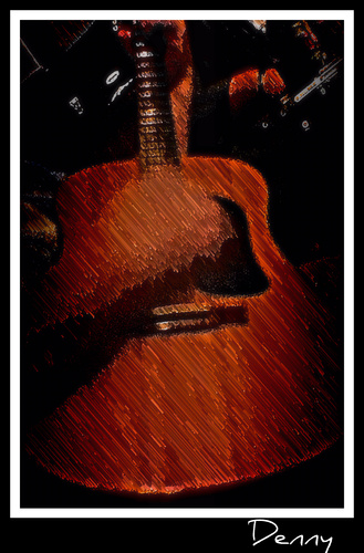 Cartoon: GuitarsCadillacs-hillbilly music (medium) by Krinisty tagged guitar,music,photography,krinisty,art,bar,drinking,pick