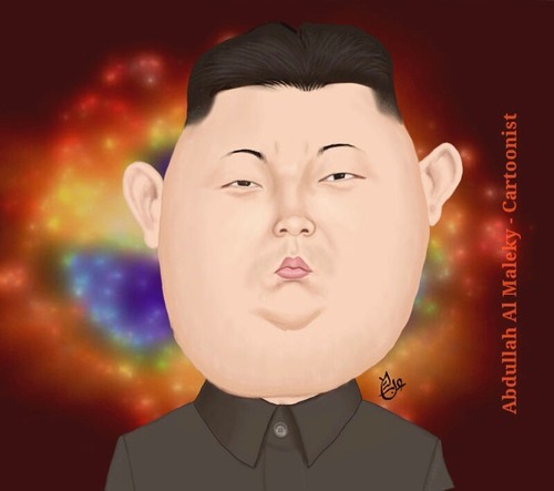Cartoon: Kim Jong-un (medium) by abdullah tagged terrorism,terror,weapon,nuclear,un,jong,kim,president,north,korea