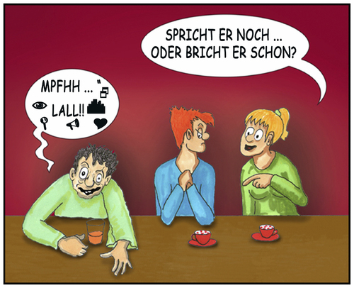 Cartoon: Alkohol (medium) by SoRei tagged alkohol,kneipe,rausch,betrunken,lallen