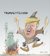 Cartoon: Trumpelstilzchen (small) by Bert Kohl tagged kotzbrocken,verbalrambo