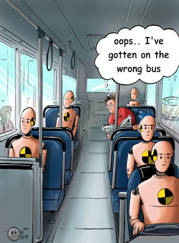 Dummies in a bus Dummies in a bus
