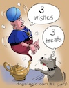 Cartoon: Genie Master (small) by George tagged dogs