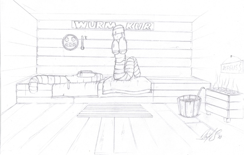 Cartoon: Wurmkur (medium) by The Illustrator tagged spaß,witz,illustration