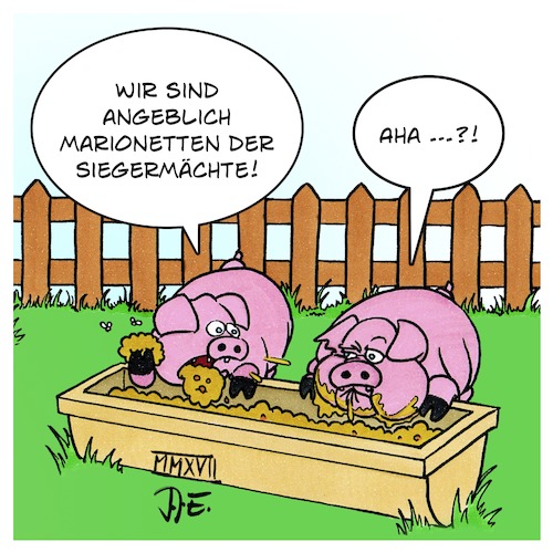 Cartoon: Marionetten der Siegermächte (medium) by Timo Essner tagged schweine,schweinesystem,marionetten,siegermächte,afd,wahlkampf,bundestagswahl,btw17,pr,medien,cartoon,timo,essner,schweine,schweinesystem,marionetten,siegermächte,afd,wahlkampf,bundestagswahl,btw17,pr,medien,cartoon,timo,essner